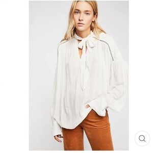 Nwt Free People Wishful
Moments Blouse Top